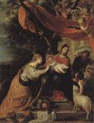 Mateo cerezo The Mystic Marriage of St.Catherine painting